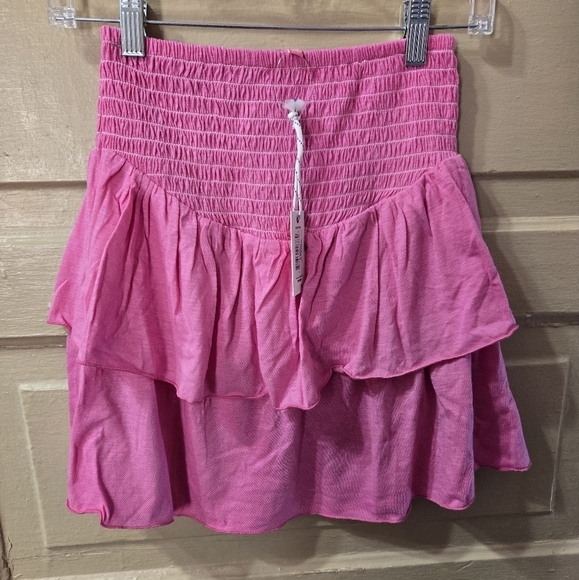 Simply Southern Dresses & Skirts - Simply Southern Pink Shirred Tiered Ruffle Skirt NWT Size: XS